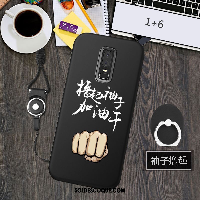 Coque Oneplus 6 Étui Téléphone Portable Incassable Silicone Personnalité Pas Cher