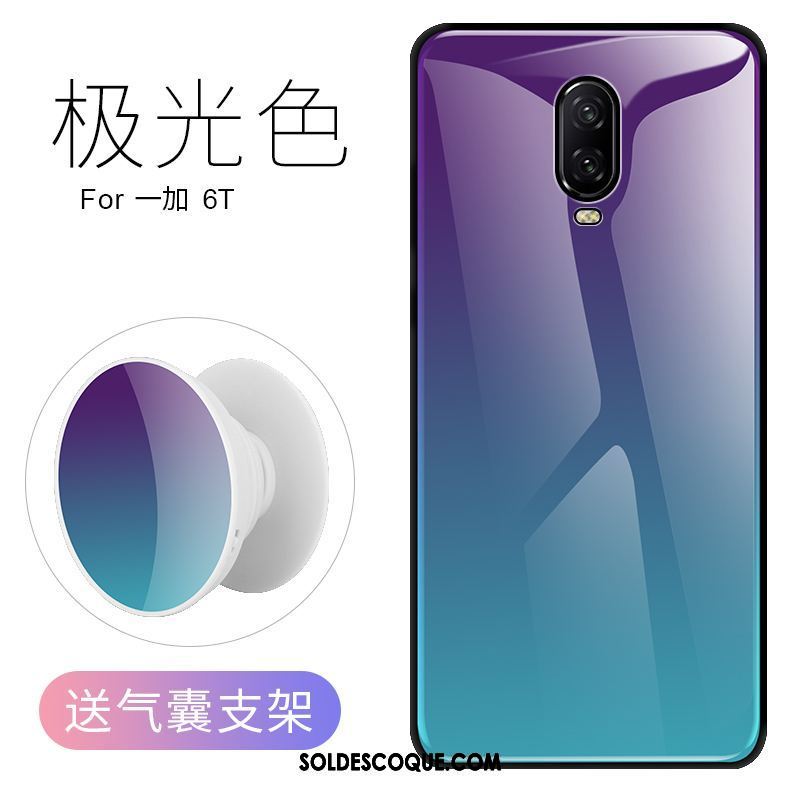 Coque Oneplus 6t Dégradé Protection Téléphone Portable Verre Tout Compris Housse En Ligne