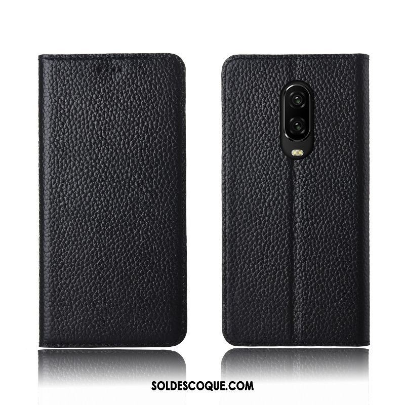 Coque Oneplus 6t Litchi Étui En Cuir Nouveau Tout Compris Téléphone Portable En Ligne