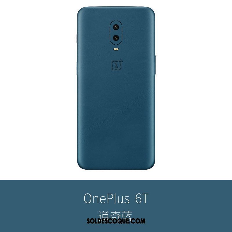 Coque Oneplus 6t Membrane Cuir Véritable Créatif Protection Incassable Housse En Ligne