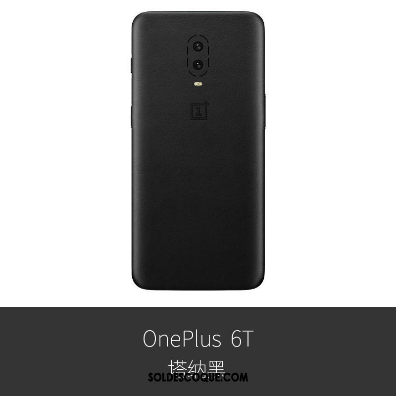 Coque Oneplus 6t Membrane Cuir Véritable Créatif Protection Incassable Housse En Ligne