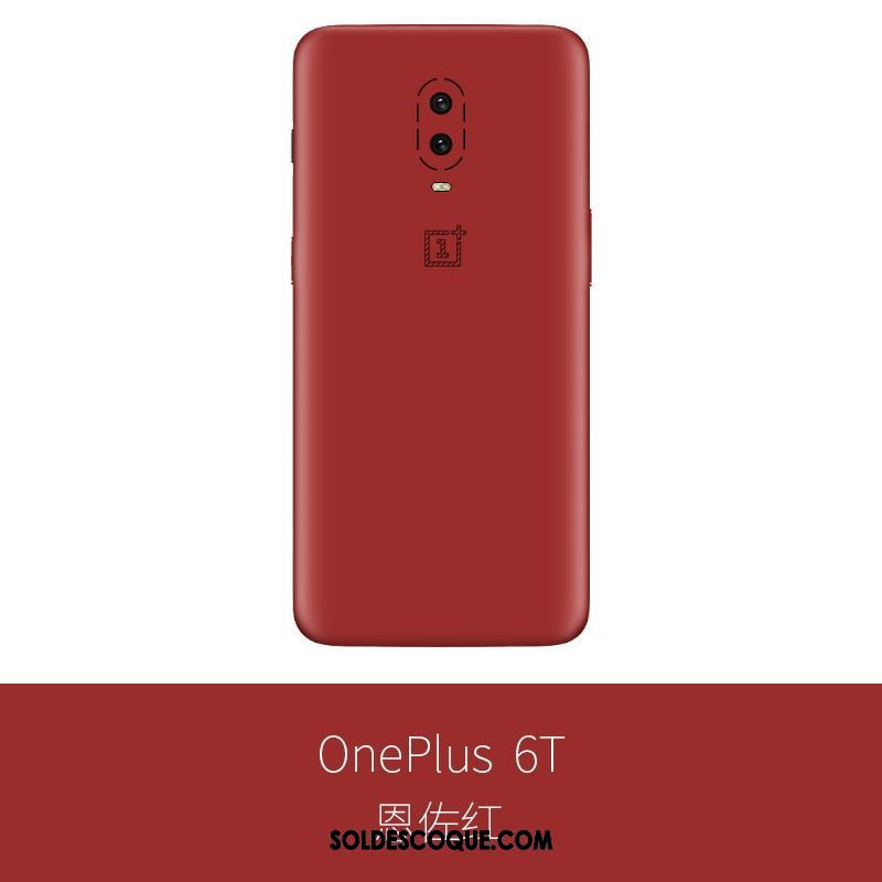 Coque Oneplus 6t Membrane Cuir Véritable Créatif Protection Incassable Housse En Ligne