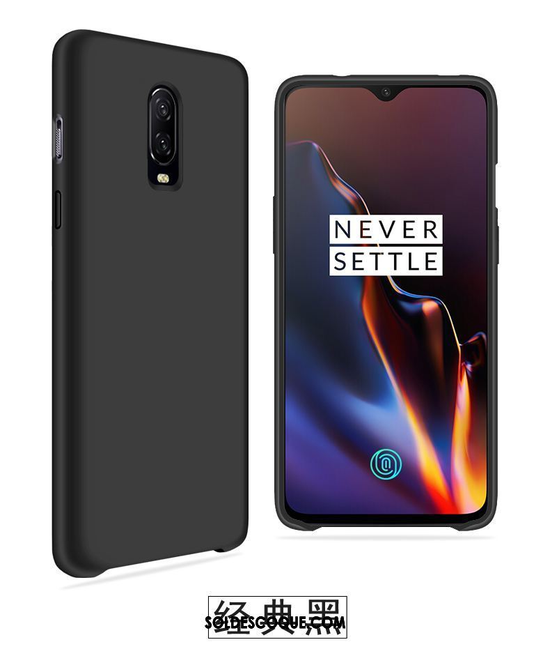 Coque Oneplus 6t Net Rouge Délavé En Daim Protection Personnalité Vert Housse Soldes