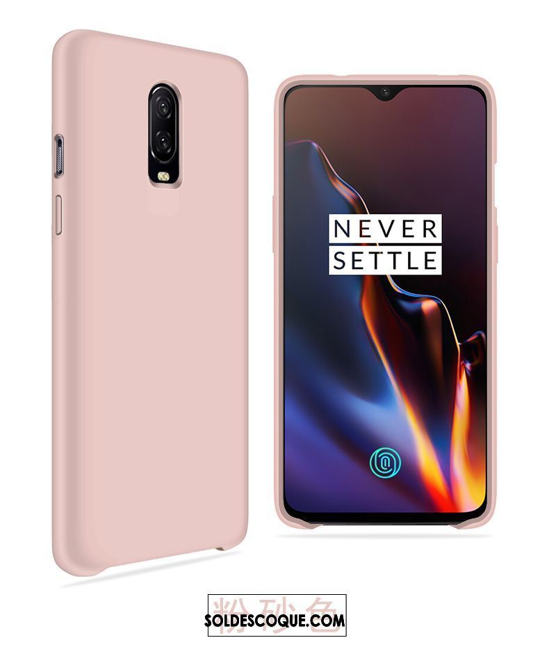 Coque Oneplus 6t Net Rouge Délavé En Daim Protection Personnalité Vert Housse Soldes