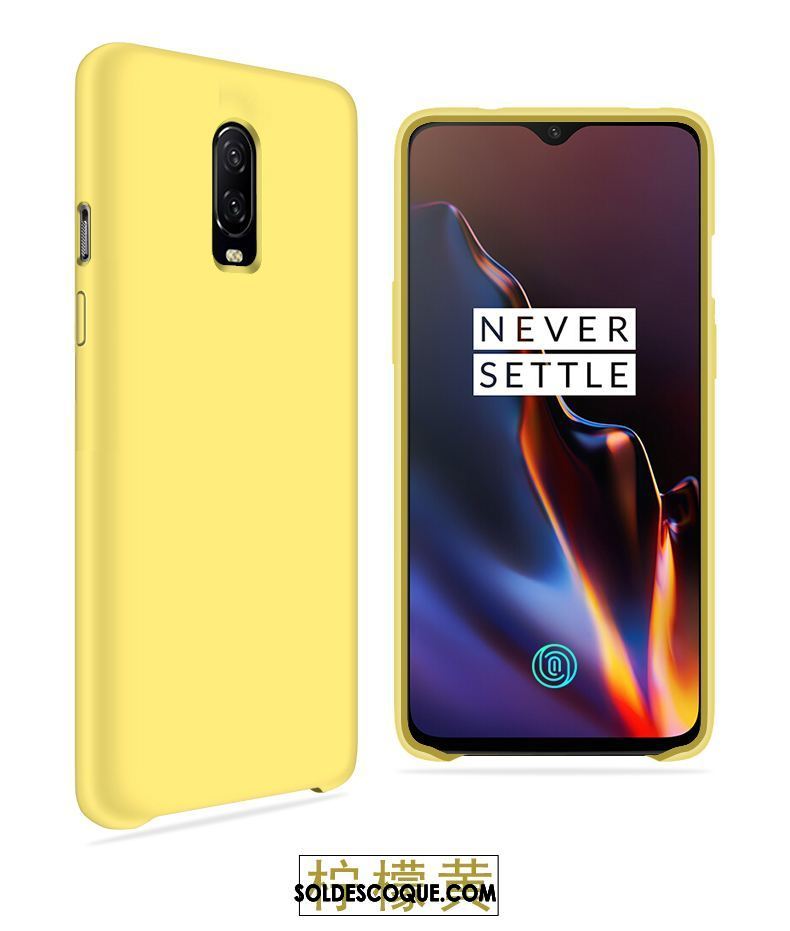 Coque Oneplus 6t Net Rouge Délavé En Daim Protection Personnalité Vert Housse Soldes