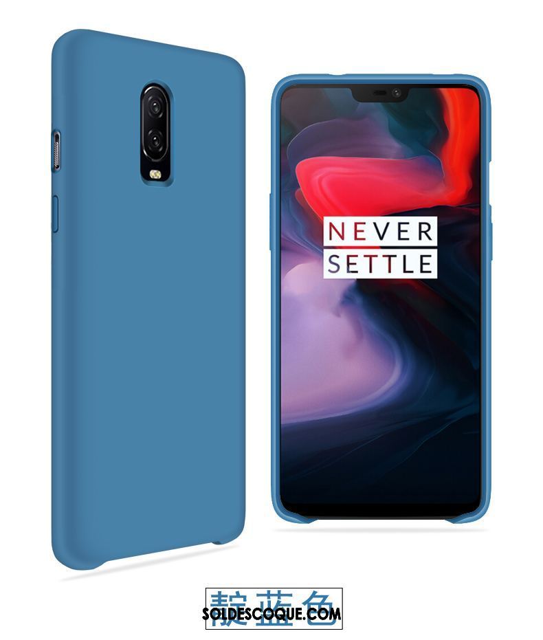 Coque Oneplus 6t Net Rouge Délavé En Daim Protection Personnalité Vert Housse Soldes