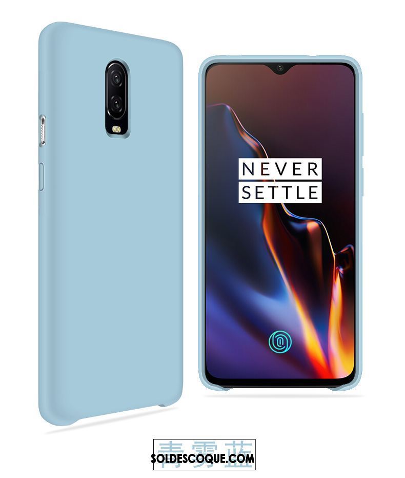 Coque Oneplus 6t Net Rouge Délavé En Daim Protection Personnalité Vert Housse Soldes