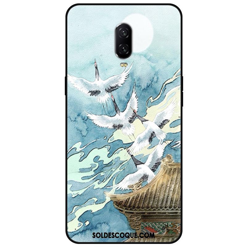 Coque Oneplus 6t Noir Protection Étui Téléphone Portable Art Soldes