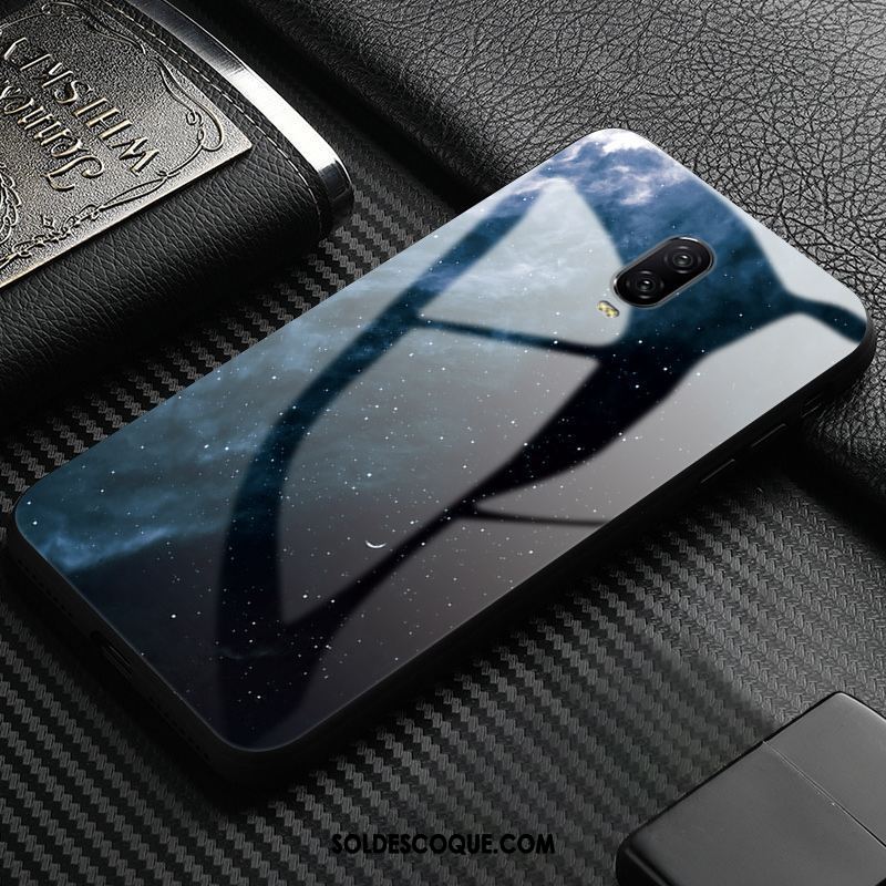 Coque Oneplus 6t Personnalité Nouveau Téléphone Portable Verre Trempé Fluide Doux Pas Cher