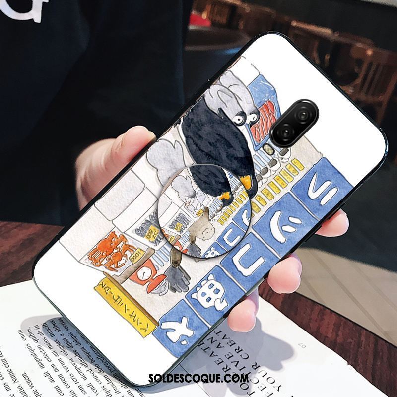 Coque Oneplus 6t Protection Créatif Net Rouge Support Dessin Animé Pas Cher