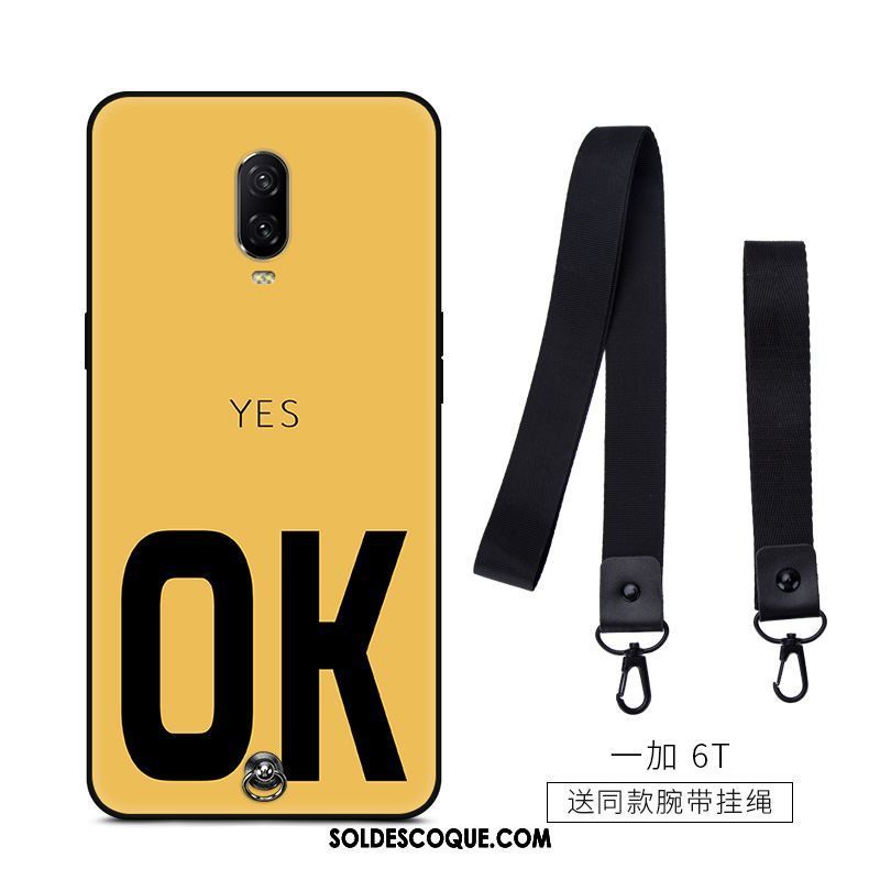 Coque Oneplus 6t Protection Délavé En Daim Téléphone Portable Charmant Frais Soldes