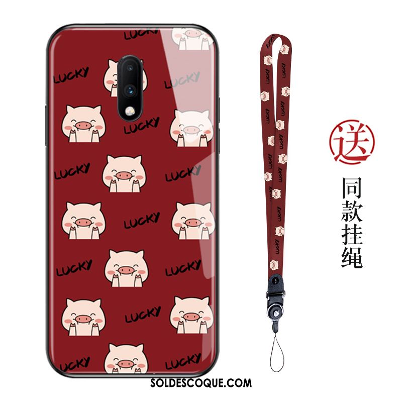 Coque Oneplus 7 Ornements Suspendus Miroir Téléphone Portable Charmant Rouge Pas Cher