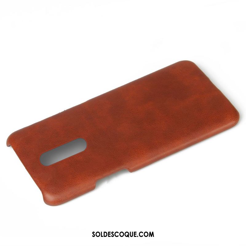 Coque Oneplus 7 Pro Business Rouge Étui En Cuir Personnalité Qualité Housse Soldes