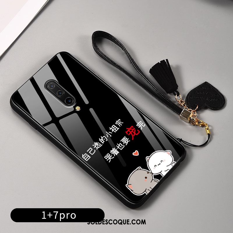 Coque Oneplus 7 Pro Fluide Doux Dessin Animé Petit Miroir Nouveau France