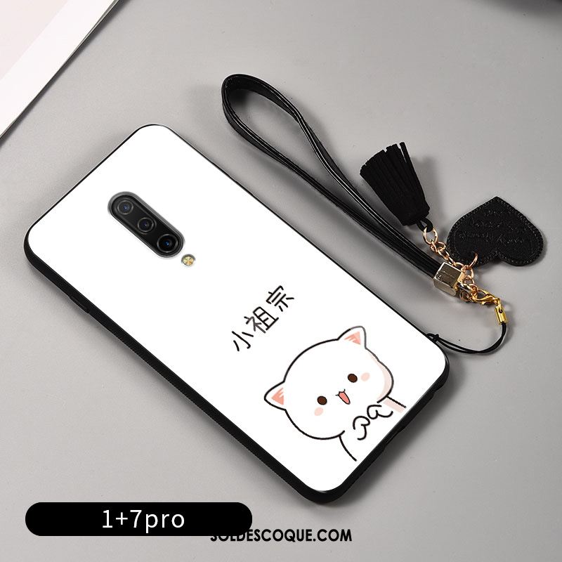 Coque Oneplus 7 Pro Fluide Doux Dessin Animé Petit Miroir Nouveau France