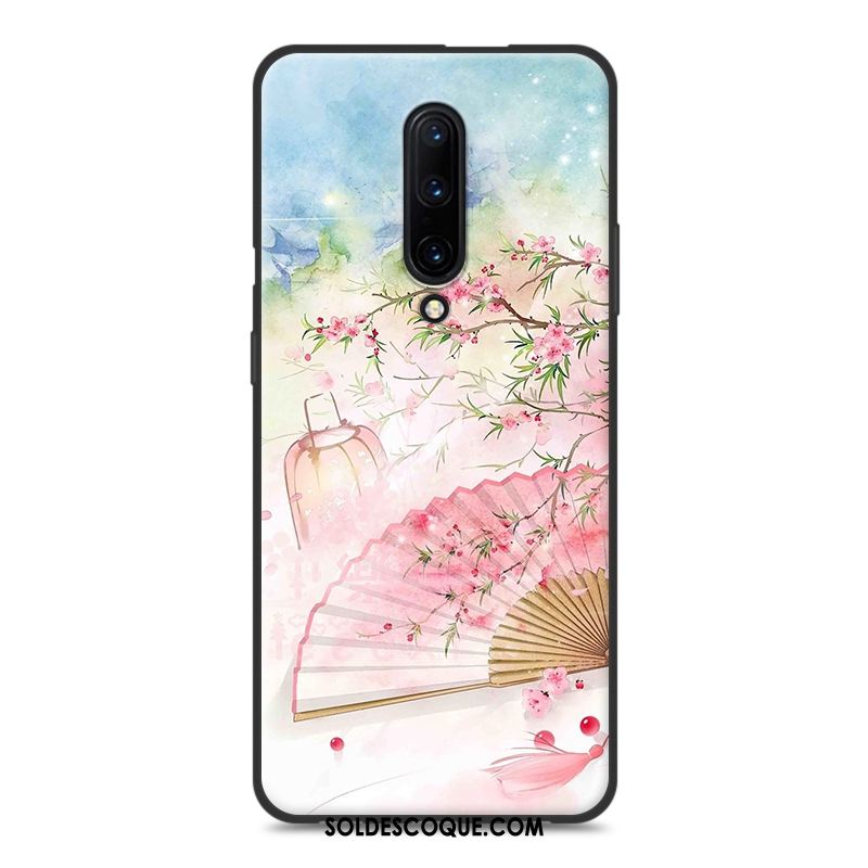 Coque Oneplus 7 Pro Frais Style Chinois Vintage Téléphone Portable Vert Soldes