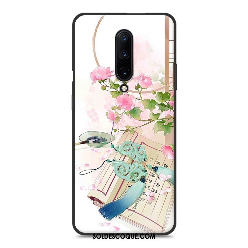 Coque Oneplus 7 Pro Frais Style Chinois Vintage Téléphone Portable Vert Soldes