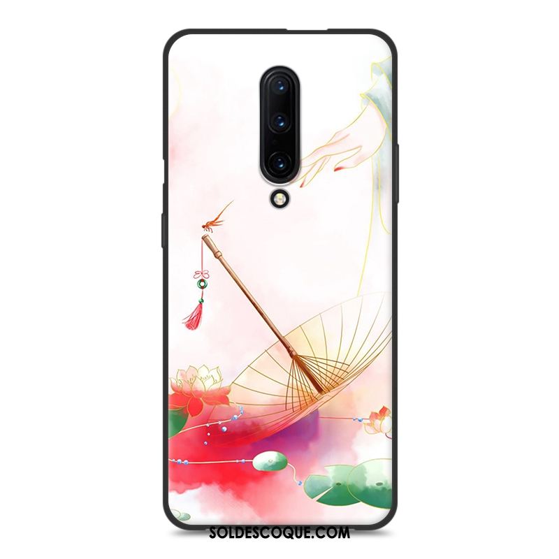 Coque Oneplus 7 Pro Frais Style Chinois Vintage Téléphone Portable Vert Soldes