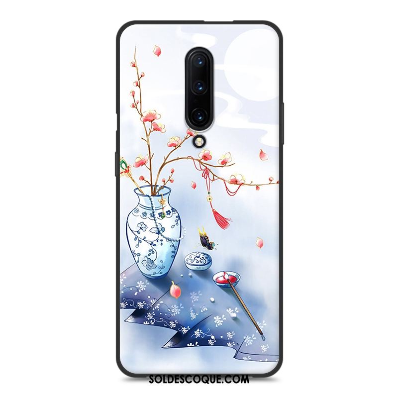 Coque Oneplus 7 Pro Frais Style Chinois Vintage Téléphone Portable Vert Soldes