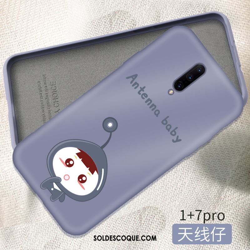 Coque Oneplus 7 Pro Incassable Net Rouge Légères Très Mince Créatif Pas Cher