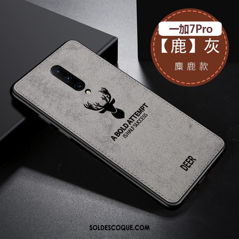 Coque Oneplus 7 Pro Incassable Simple Créatif Flanelle Personnalité Soldes