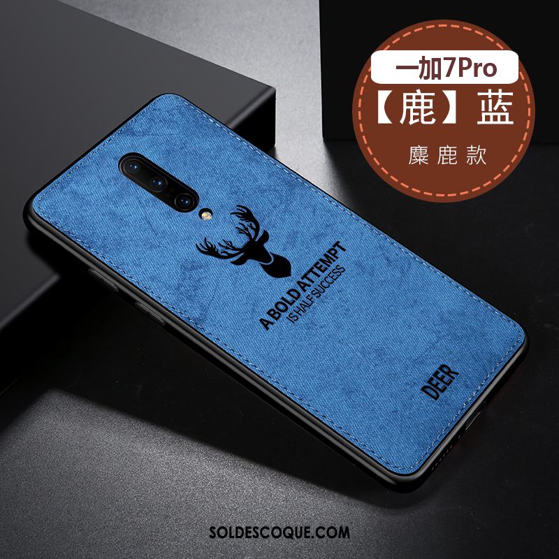 Coque Oneplus 7 Pro Incassable Simple Créatif Flanelle Personnalité Soldes