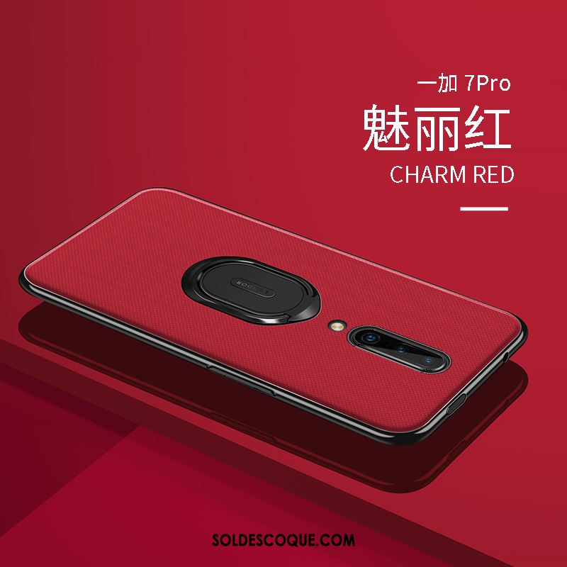 Coque Oneplus 7 Pro Incassable Support Anneau Étui Téléphone Portable Housse En Ligne