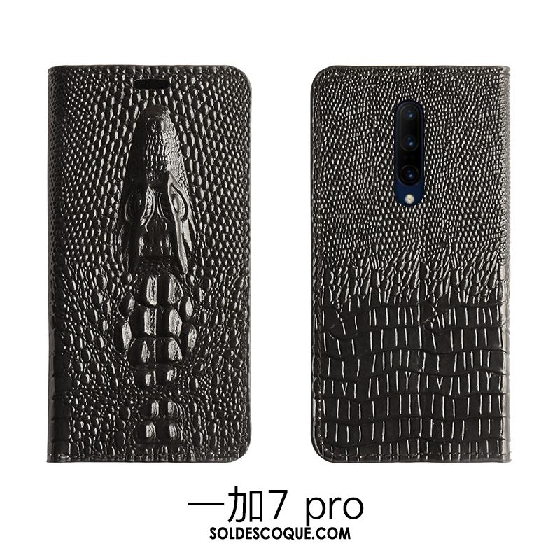 Coque Oneplus 7 Pro Luxe Étui En Cuir Dragon Téléphone Portable Bovins En Ligne