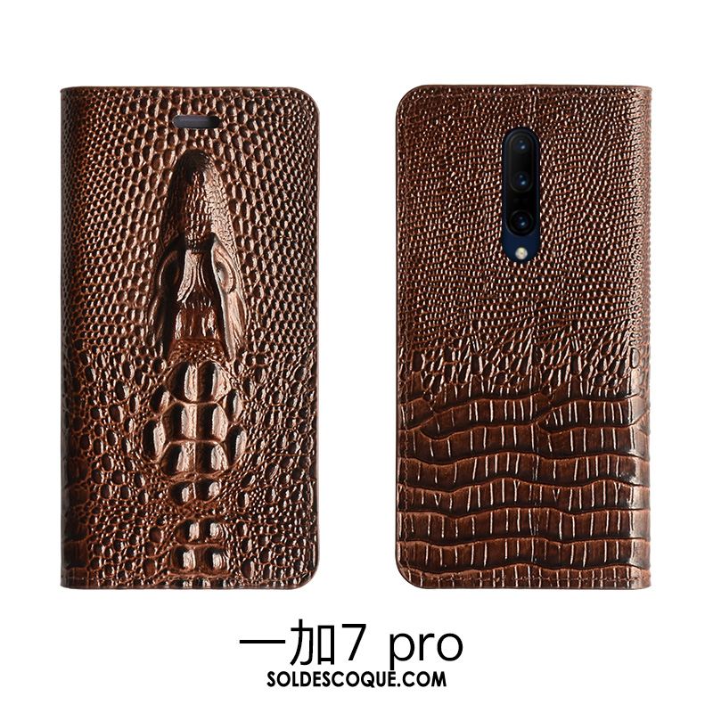 Coque Oneplus 7 Pro Luxe Étui En Cuir Dragon Téléphone Portable Bovins En Ligne