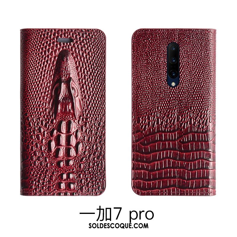 Coque Oneplus 7 Pro Luxe Étui En Cuir Dragon Téléphone Portable Bovins En Ligne