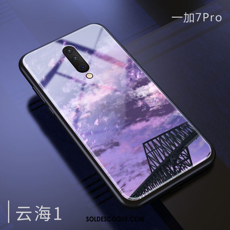 Coque Oneplus 7 Pro Marque De Tendance Téléphone Portable Incassable Tout Compris Miroir Pas Cher