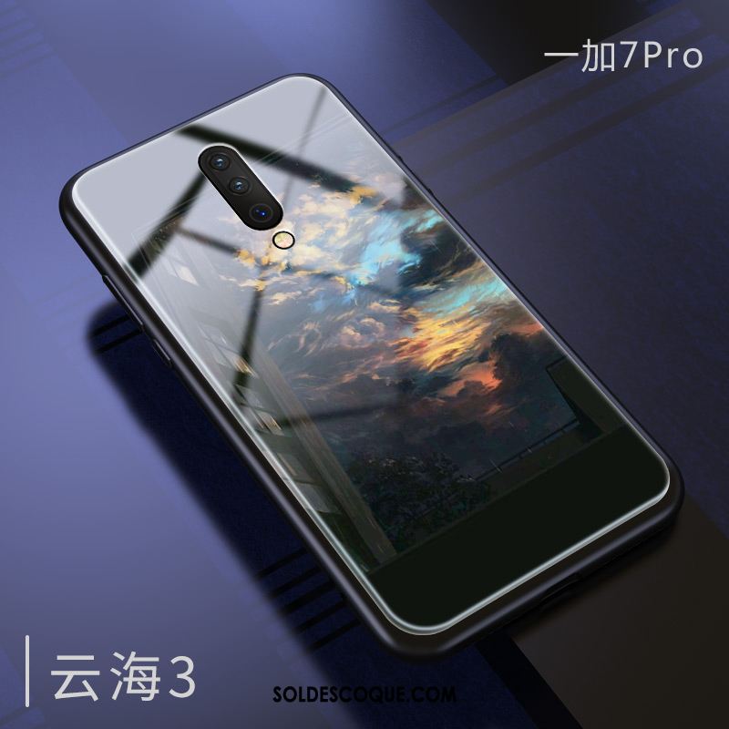 Coque Oneplus 7 Pro Marque De Tendance Téléphone Portable Incassable Tout Compris Miroir Pas Cher