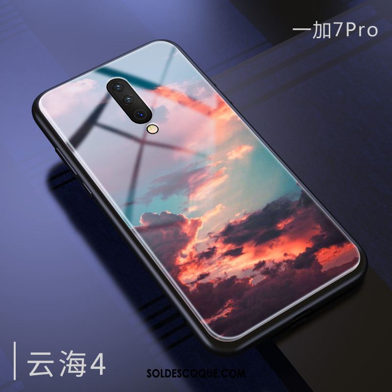 Coque Oneplus 7 Pro Marque De Tendance Téléphone Portable Incassable Tout Compris Miroir Pas Cher