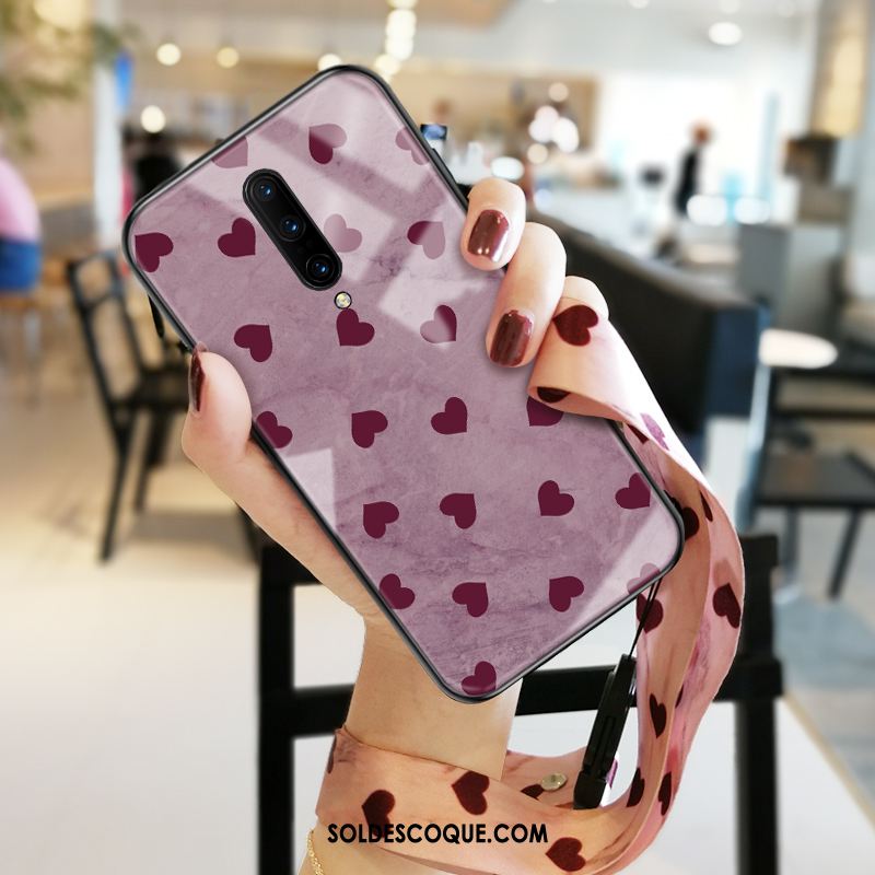 Coque Oneplus 7 Pro Protection Amour Ornements Suspendus Mode Rose En Ligne