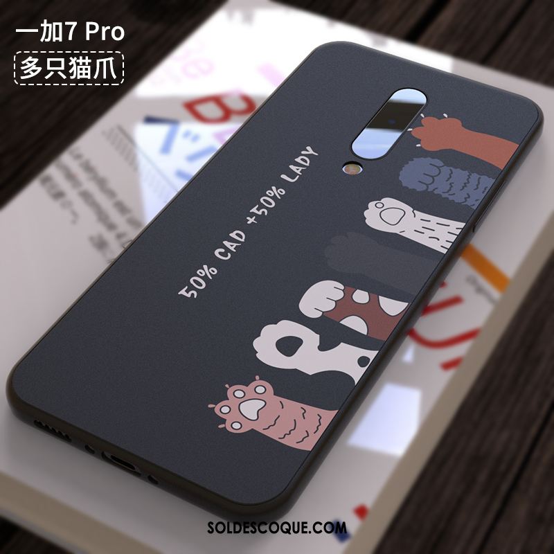 Coque Oneplus 7 Pro Téléphone Portable Délavé En Daim Protection Créatif Incassable En Vente