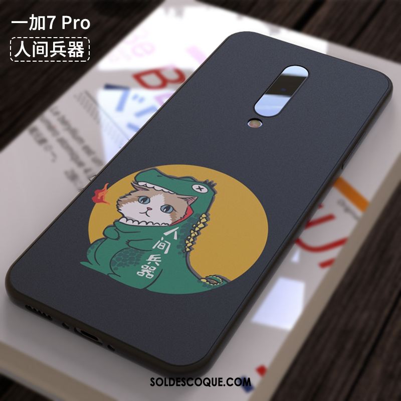 Coque Oneplus 7 Pro Téléphone Portable Délavé En Daim Protection Créatif Incassable En Vente