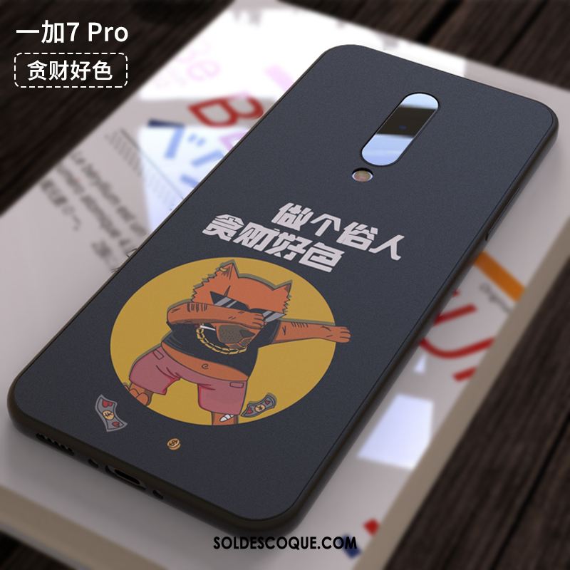 Coque Oneplus 7 Pro Téléphone Portable Délavé En Daim Protection Créatif Incassable En Vente