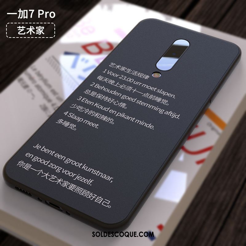 Coque Oneplus 7 Pro Téléphone Portable Délavé En Daim Protection Créatif Incassable En Vente