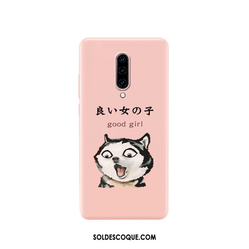 Coque Oneplus 7 Pro Téléphone Portable Silicone Rose Étui Couleur Unie Housse En Ligne