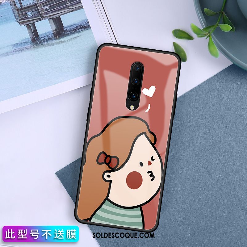 Coque Oneplus 7 Pro Verre Charmant Tout Compris Net Rouge Miroir France