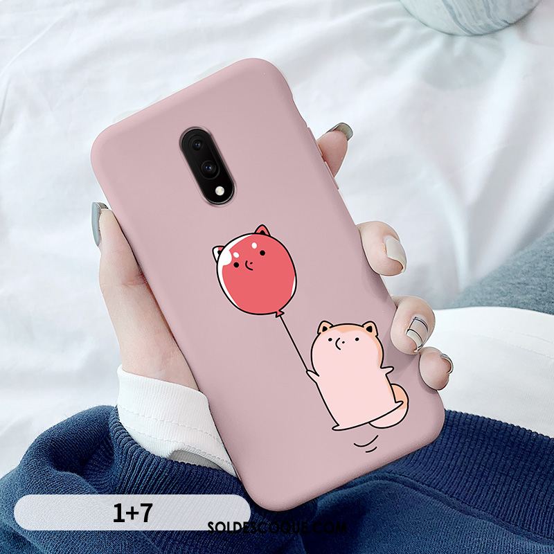 Coque Oneplus 7 Tout Compris Dessin Animé Silicone Bleu Téléphone Portable Housse En Ligne