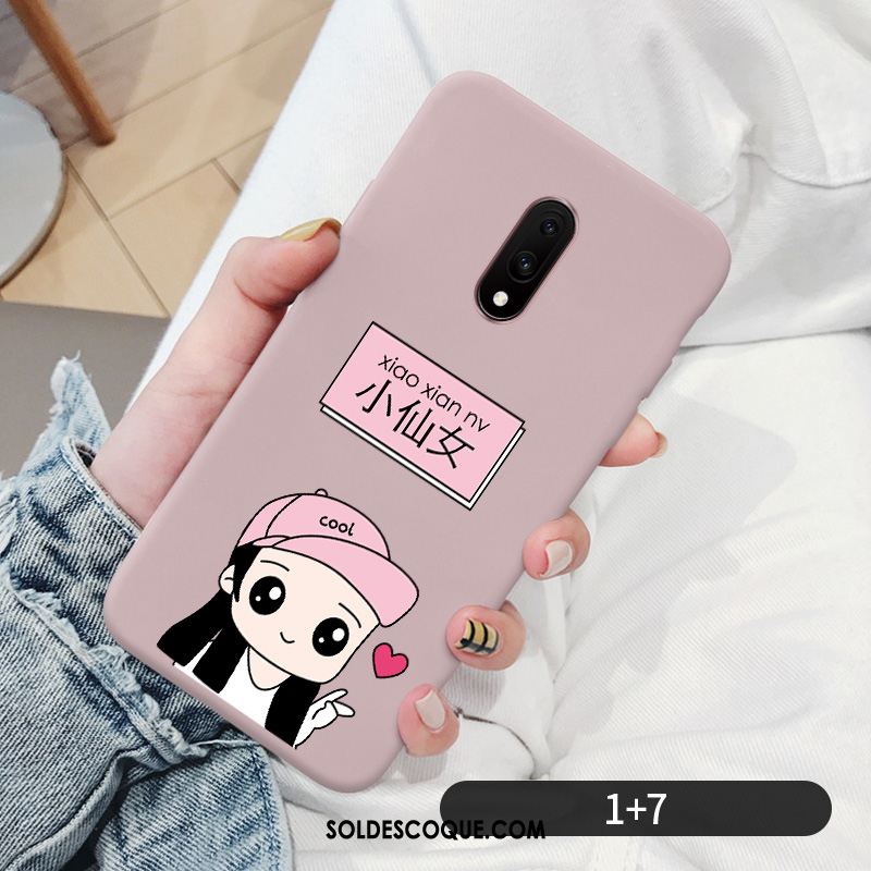 Coque Oneplus 7 Très Mince Dessin Animé Créatif Marque De Tendance Tout Compris En Ligne