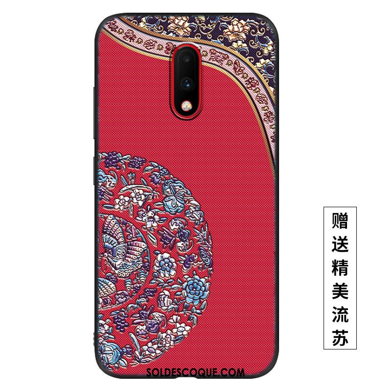 Coque Oneplus 7 Violet Très Mince Créatif Vent Téléphone Portable Housse En Vente