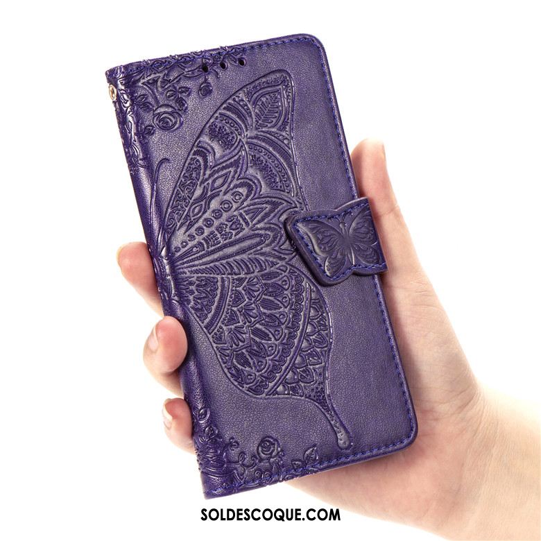 Coque Oneplus 7 Étui En Cuir Fluide Doux Téléphone Portable Incassable Violet France