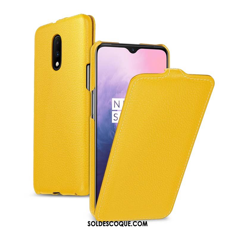 Coque Oneplus 7 Étui En Cuir Téléphone Portable Business Vert Créatif Housse France