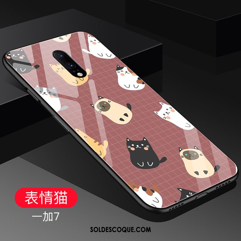 Coque Oneplus 7 Étui Téléphone Portable Difficile Délavé En Daim Marque De Tendance En Vente