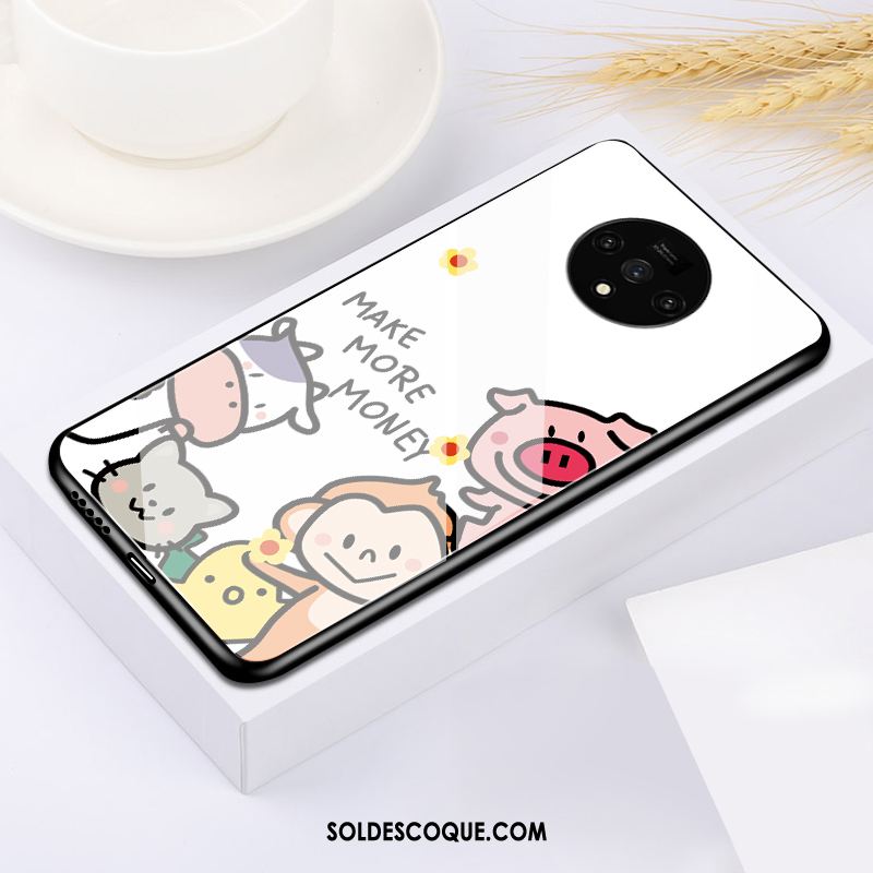 Coque Oneplus 7t Amoureux Personnalité Miroir Blanc Protection Pas Cher