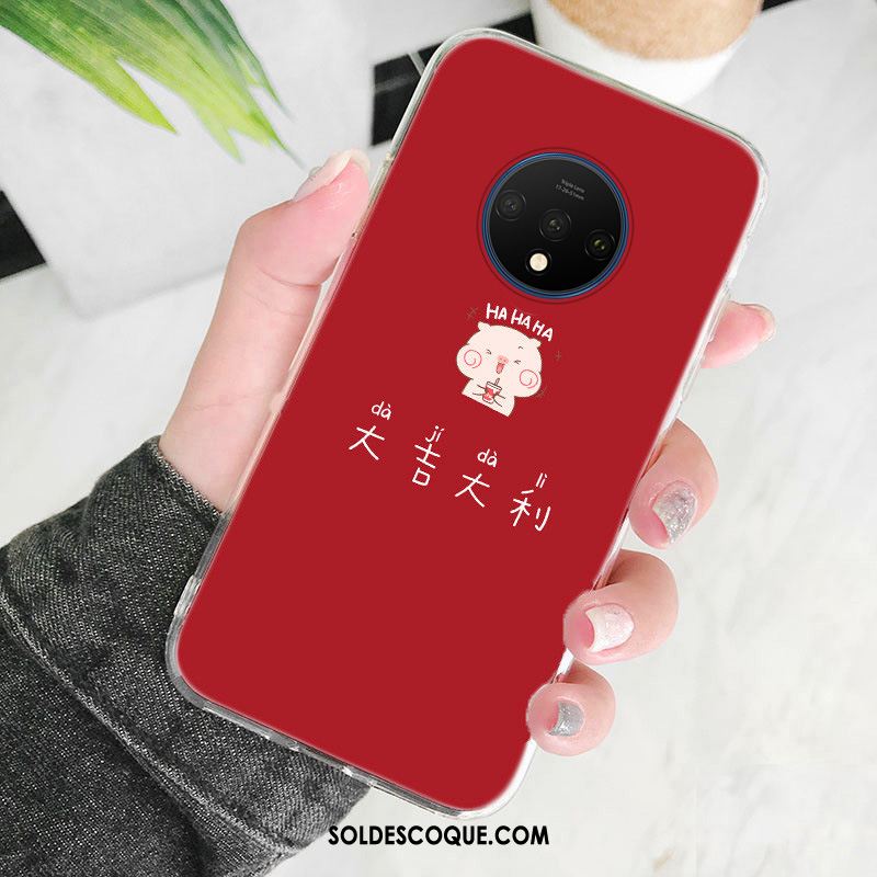 Coque Oneplus 7t Amoureux Transparent Silicone Téléphone Portable Tout Compris Housse Soldes