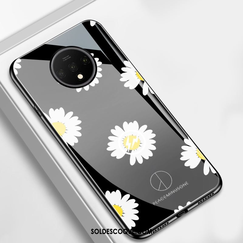 Coque Oneplus 7t Créatif Petite Marguerite Incassable Protection Verre Pas Cher