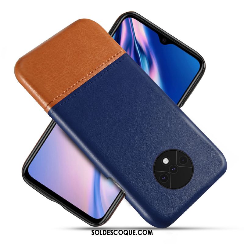 Coque Oneplus 7t Cuir Étui Téléphone Portable Qualité Protection Housse En Ligne